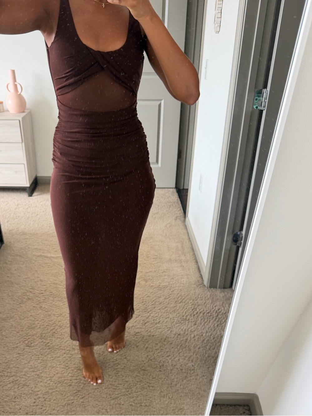 Camila Coelho Brown Dress